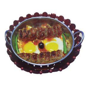 shami kabab with egg